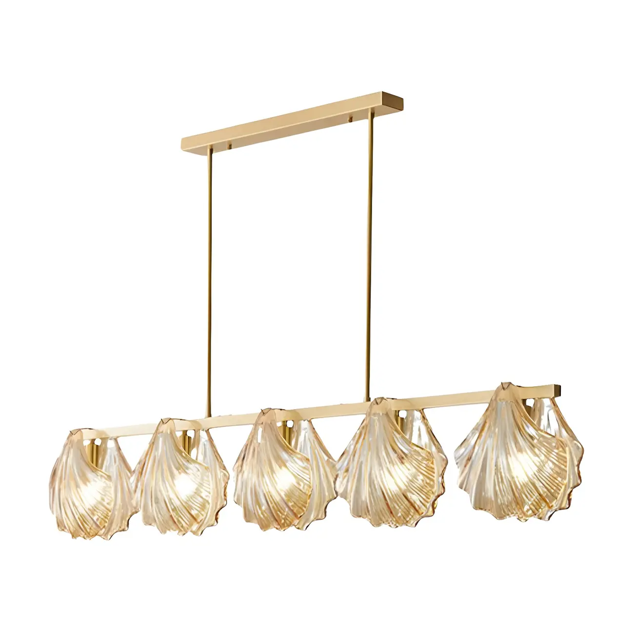 Modern Glass Metal Pendant Light for Kitchen Island Image - 7 | homeyfad