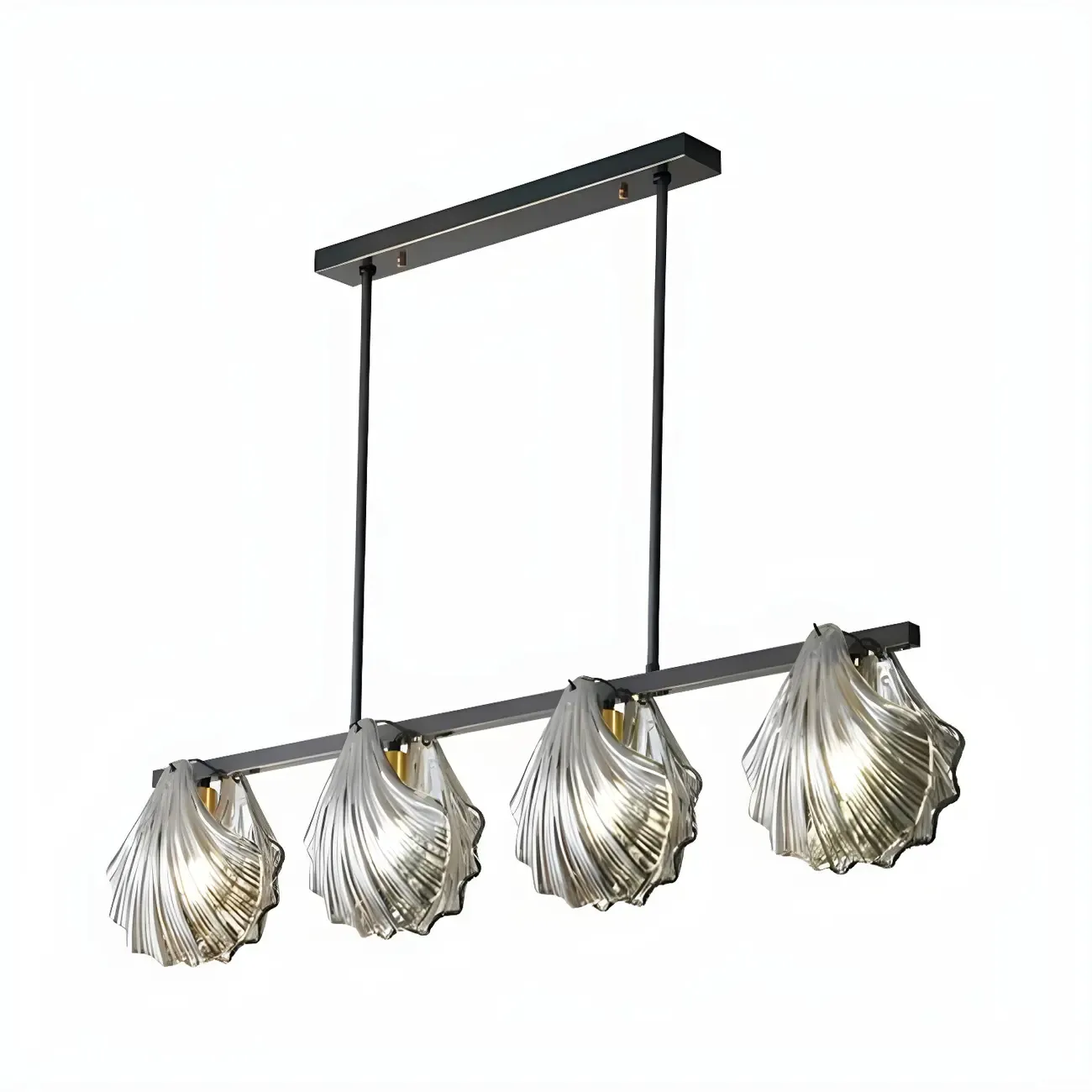 Modern Glass Metal Pendant Light for Kitchen Island Image - 8