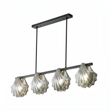 Modern Glass Metal Pendant Light for Kitchen Island Image - 8