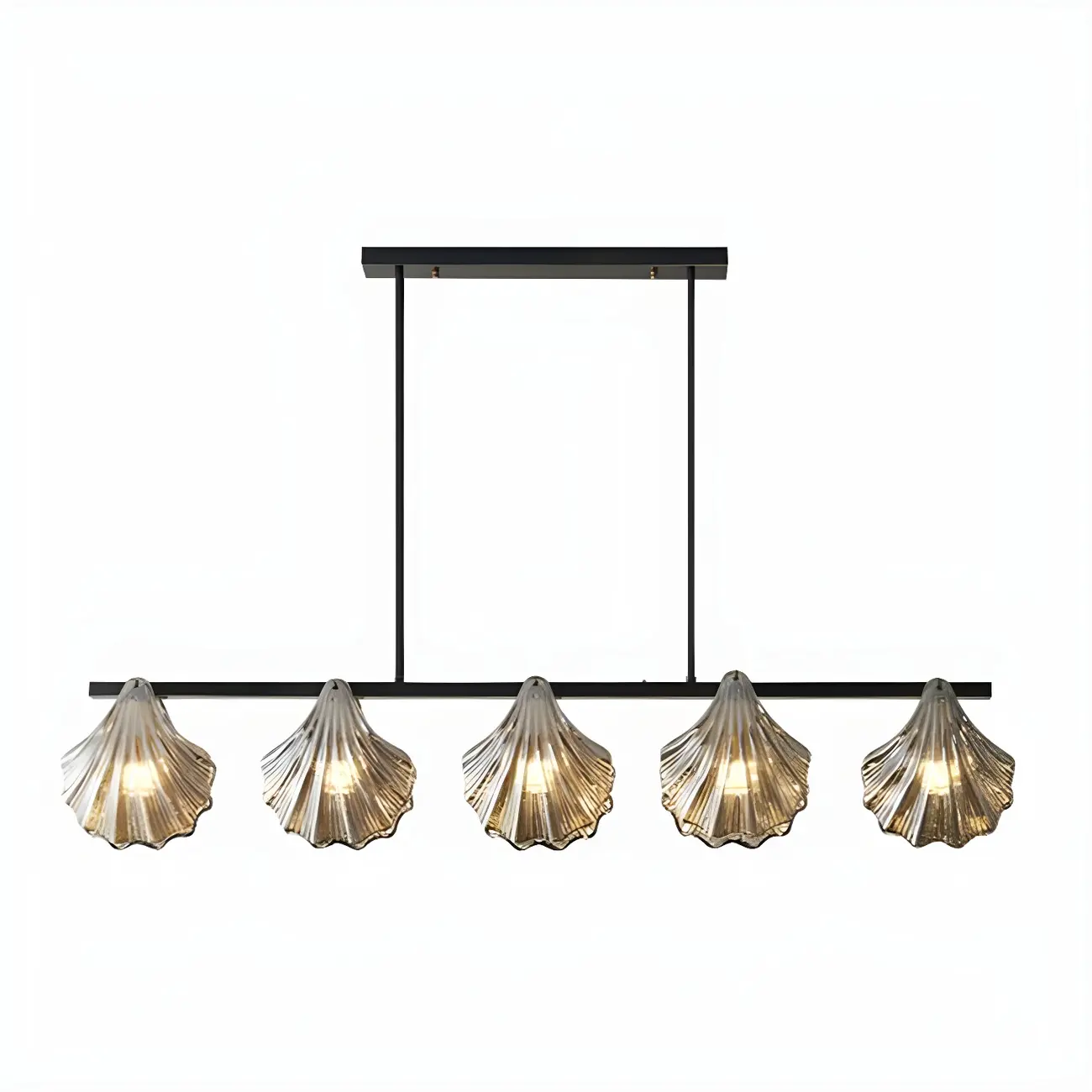 Modern Glass Metal Pendant Light for Kitchen Island Image - 9 | homeyfad