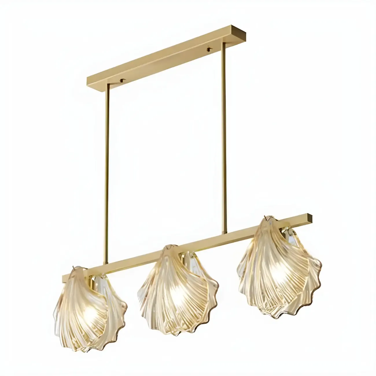 Modern Glass Metal Pendant Light for Kitchen Island Image - 10