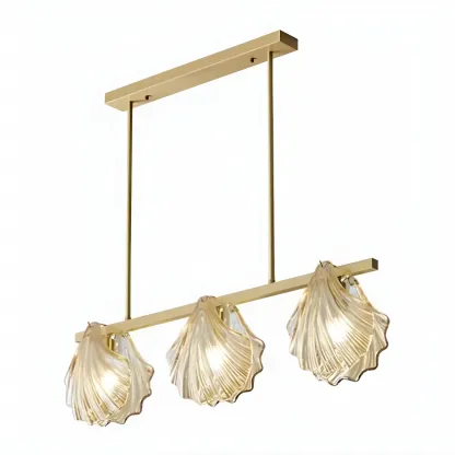 Modern Glass Metal Pendant Light for Kitchen Island Image - 10