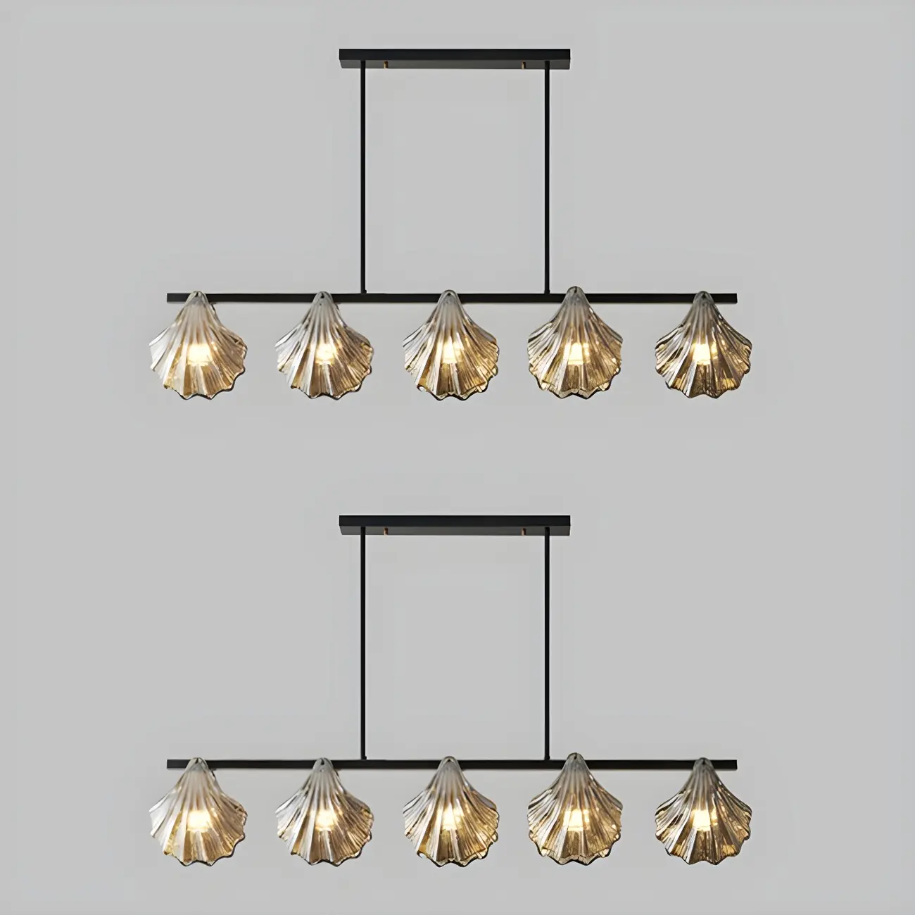 Modern Glass Metal Pendant Light for Kitchen Island Image - 12 | homeyfad