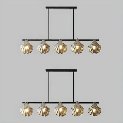 Modern Glass Metal Pendant Light for Kitchen Island Image - 12