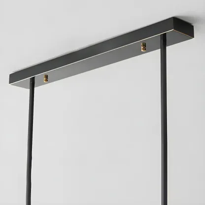 Modern Glass Metal Pendant Light for Kitchen Island Image - 13