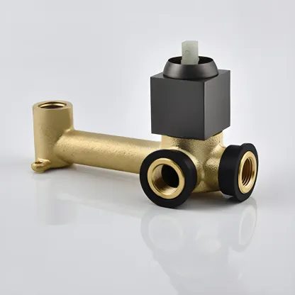 Glam Brass Wall-Mounted Bathroom Faucet with Scratch Resistant Image - 3