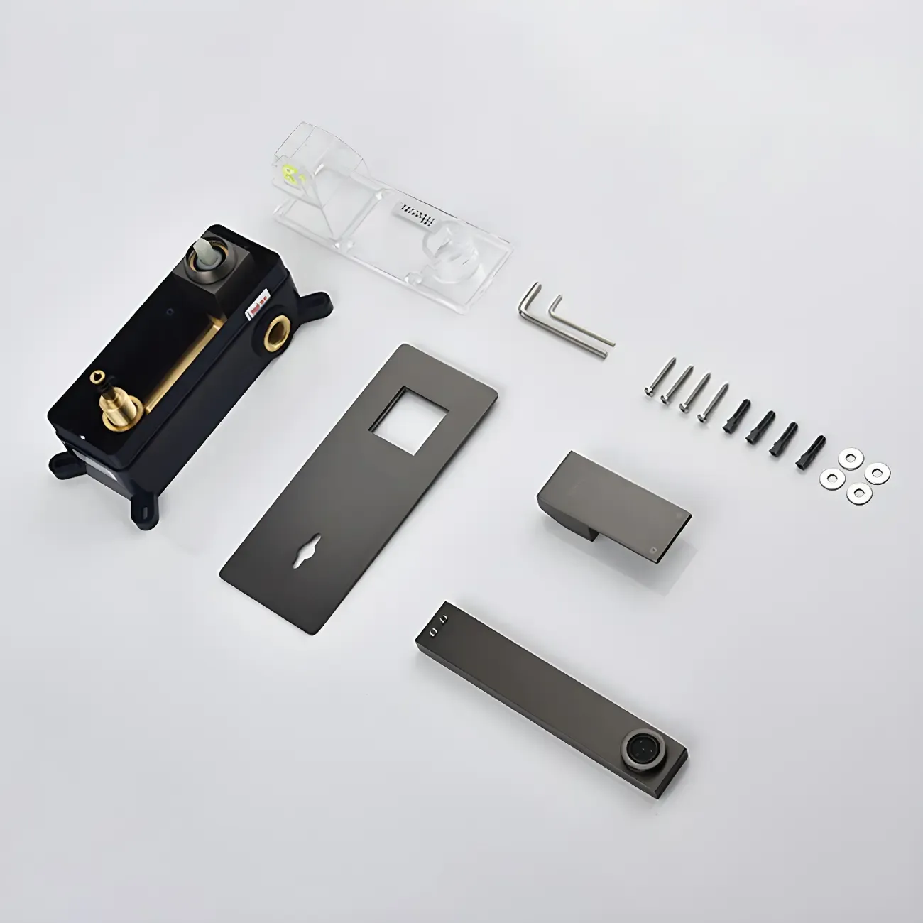 Glam Brass Wall-Mounted Bathroom Faucet with Scratch Resistant Image - 9