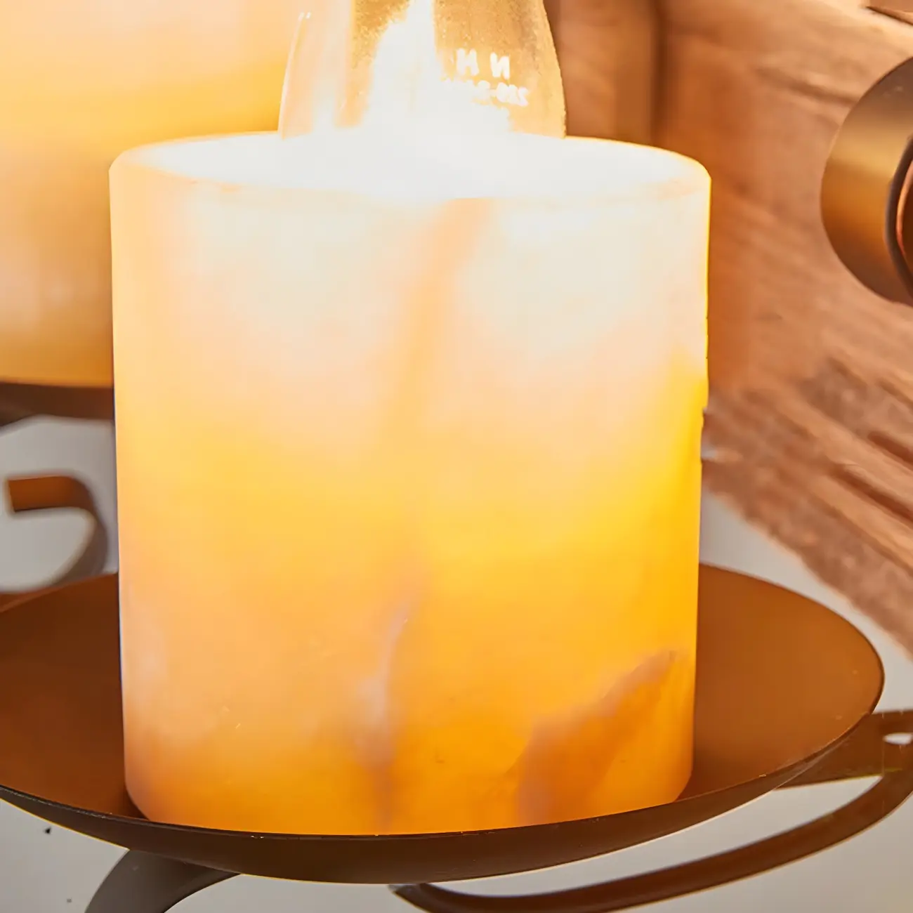 Industrial Brown Wood 8-Light Kitchen Pendant Light Image - 8 | homeyfad