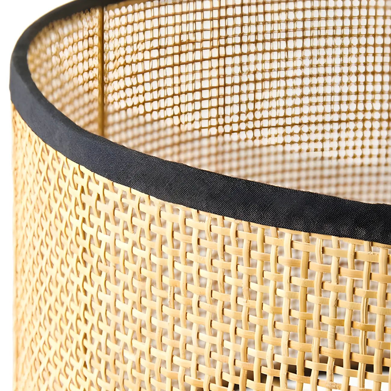 Brown Rarran Metal Drum-Shaped LED Table Lamp Image - 5 | homeyfad