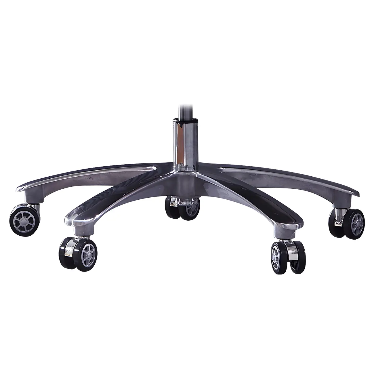 Adjustable Genuine Leather Ergonomic Office Chair With Casters Image - 12 | homeyfad