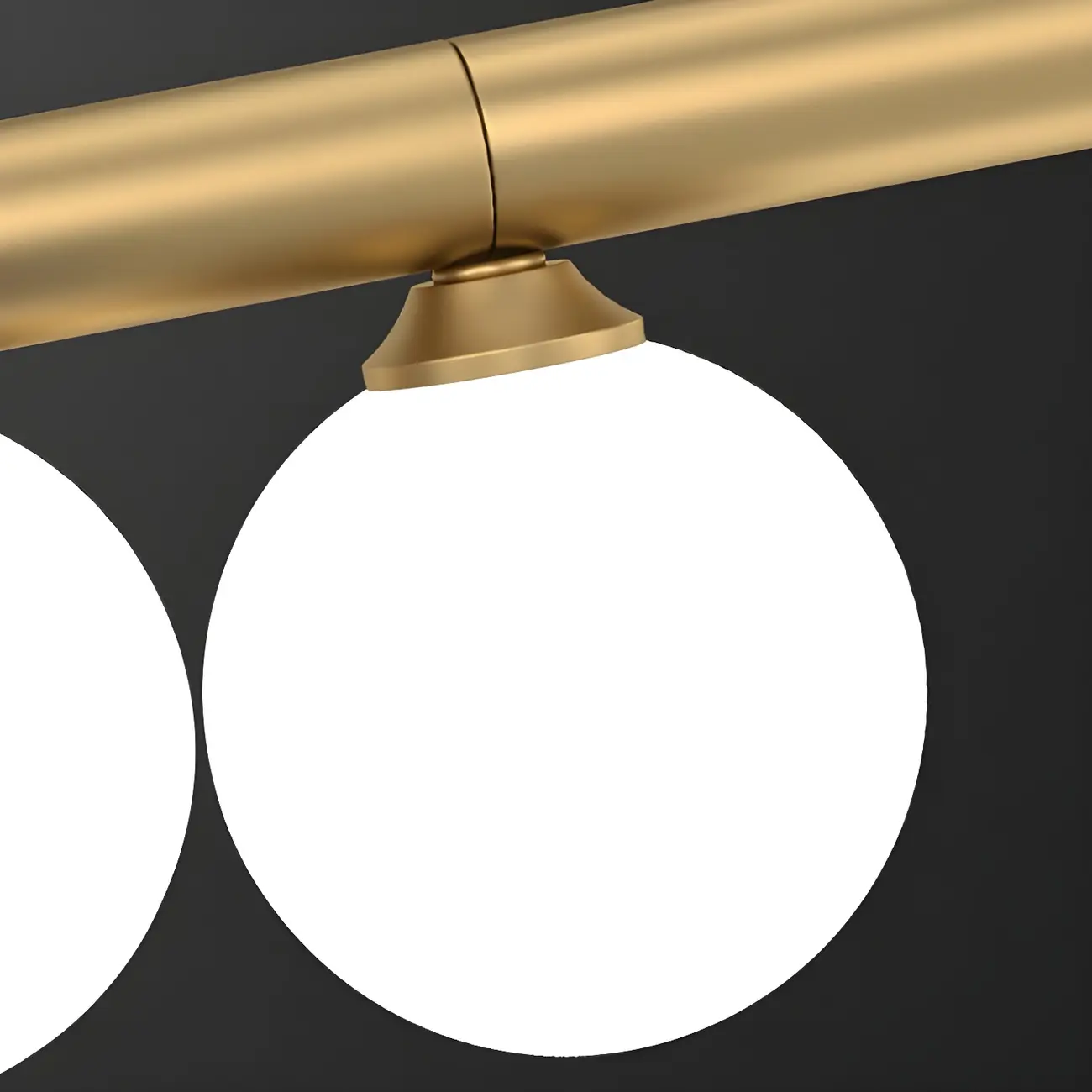 Sleek Modern Gold Glass Globe Island Chandelier Image - 4 | homeyfad