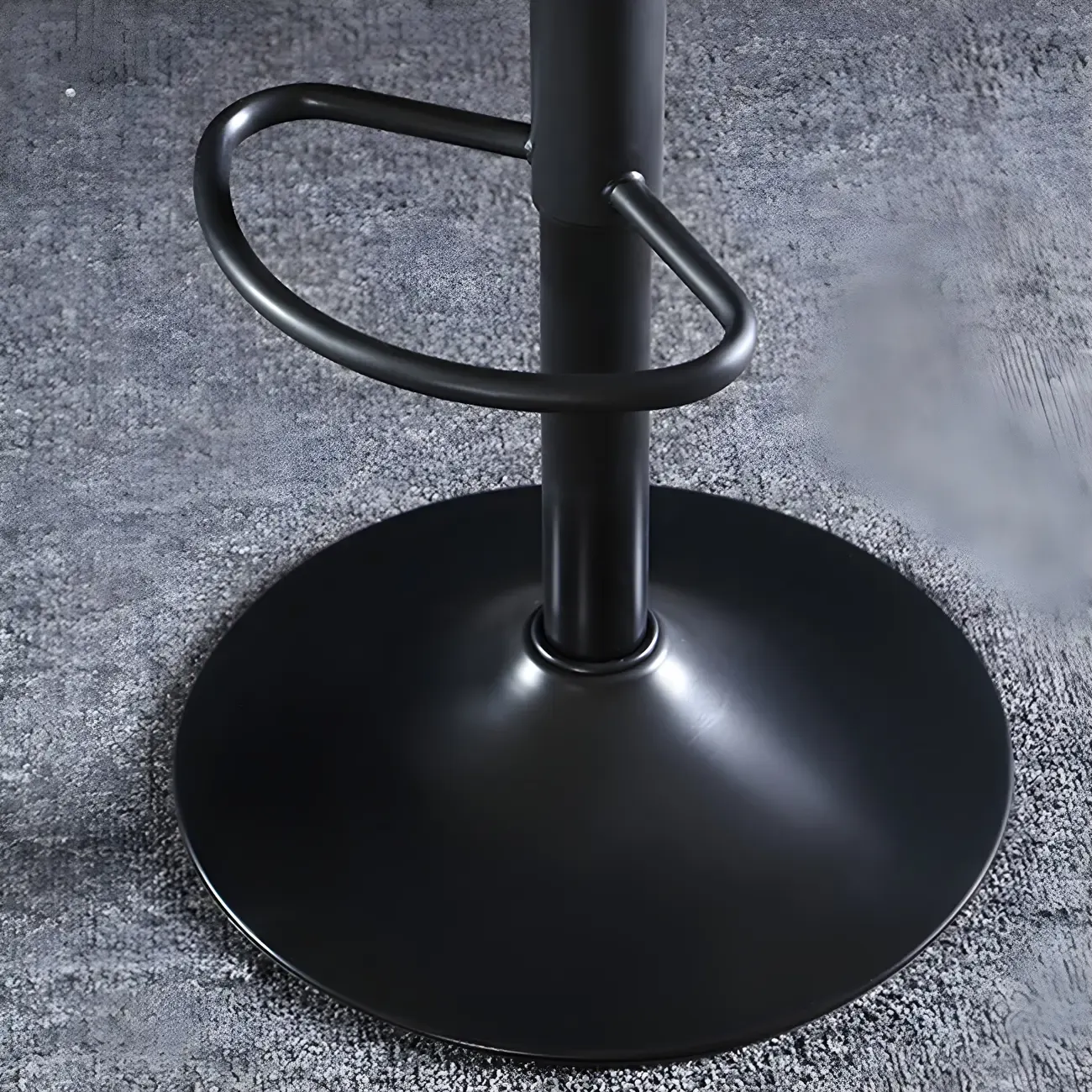 Modern Leather Adjustable Bar Stools with Footrest for Home Bar Image - 13