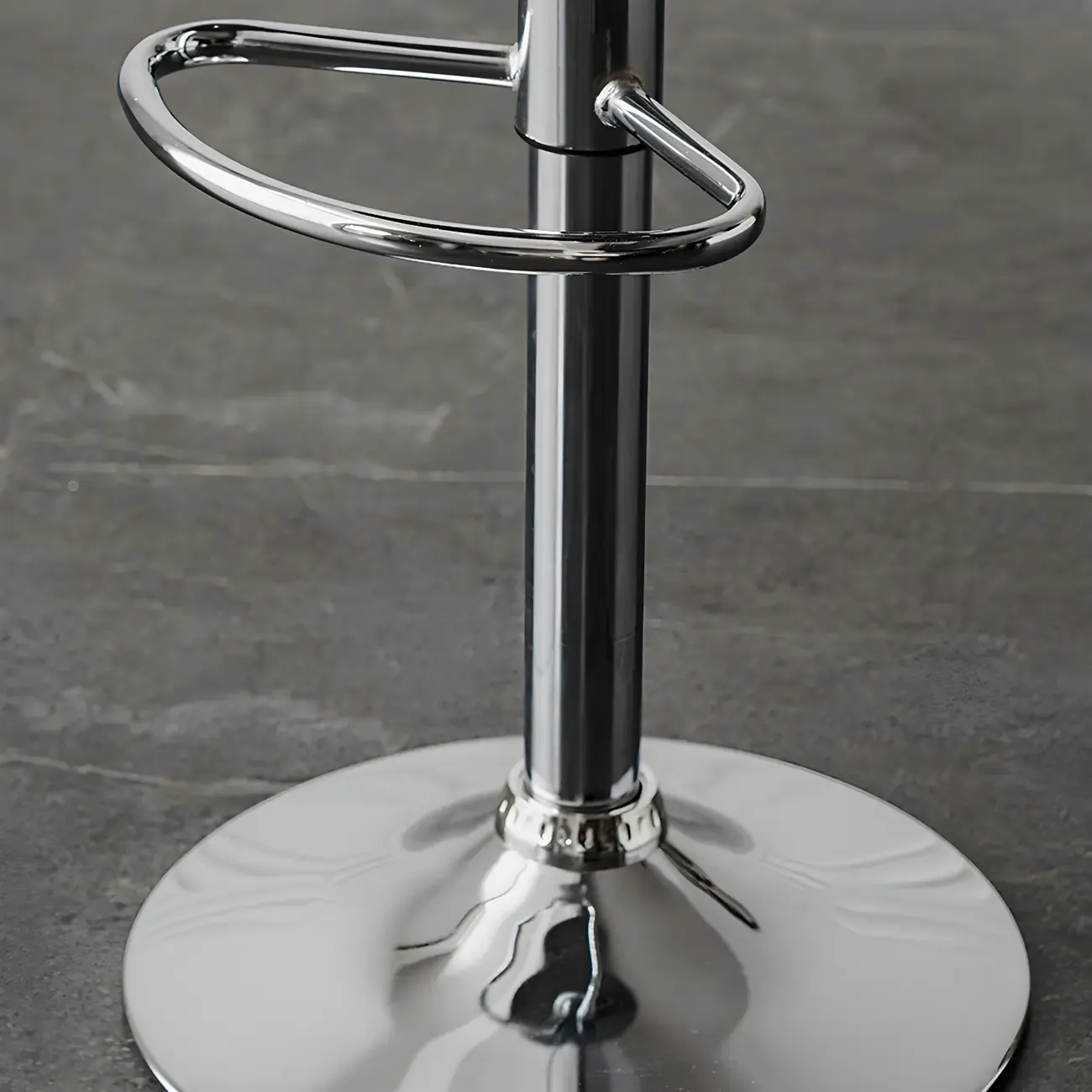Glam Metal Adjustable Swivel Bar Stools with Backrest for Kitchen Image - 14