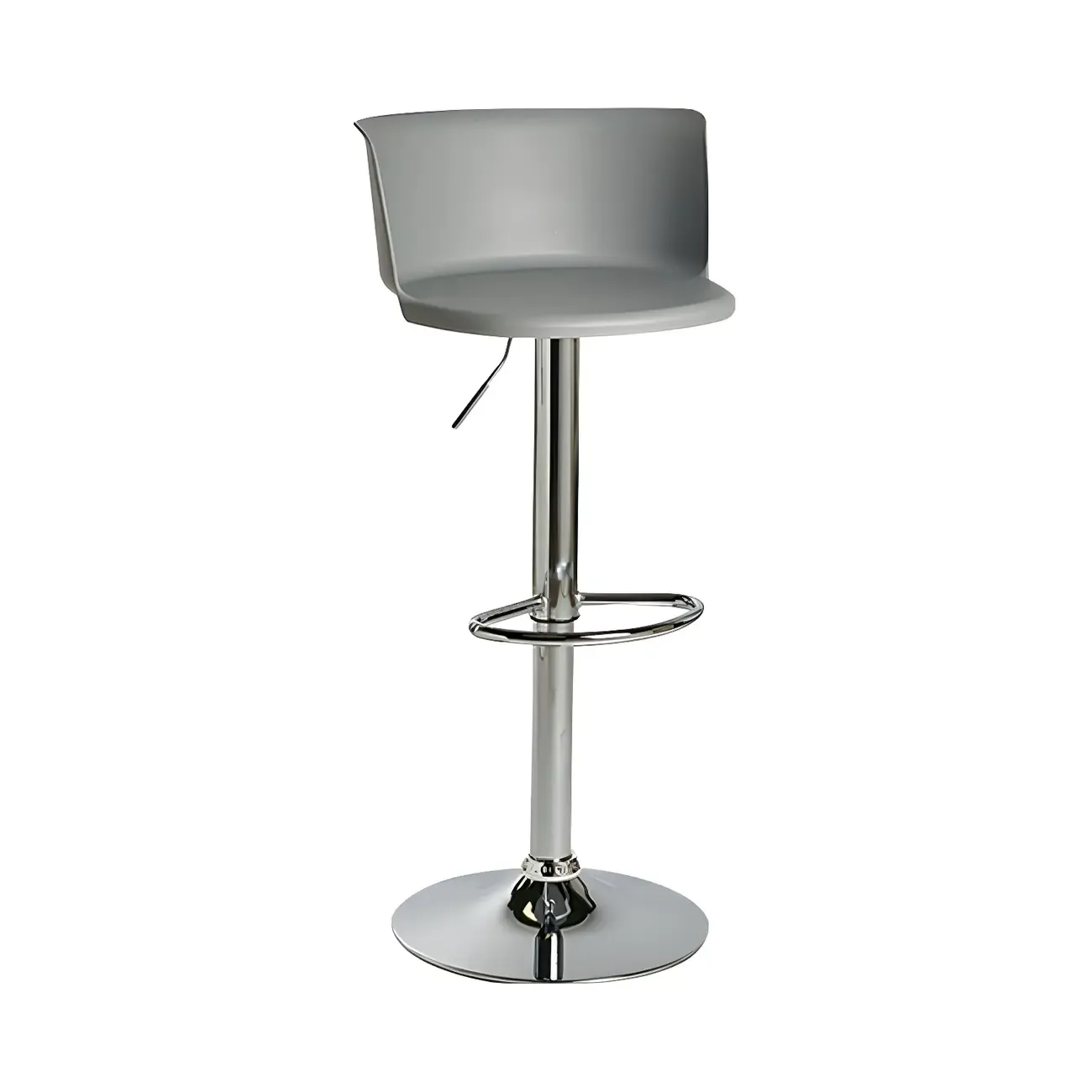 Glam Metal Adjustable Swivel Bar Stools with Backrest for Kitchen Image - 21