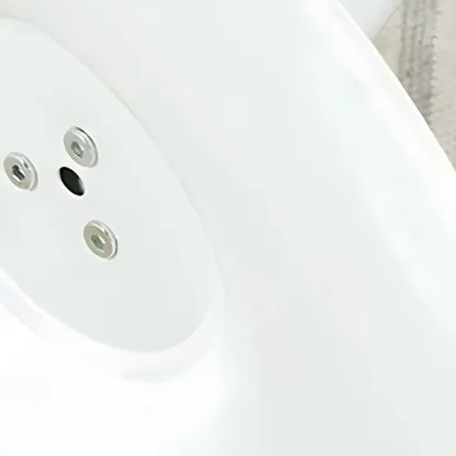 Simple White Round Metal Small Cocktail Bar Table Image - 11