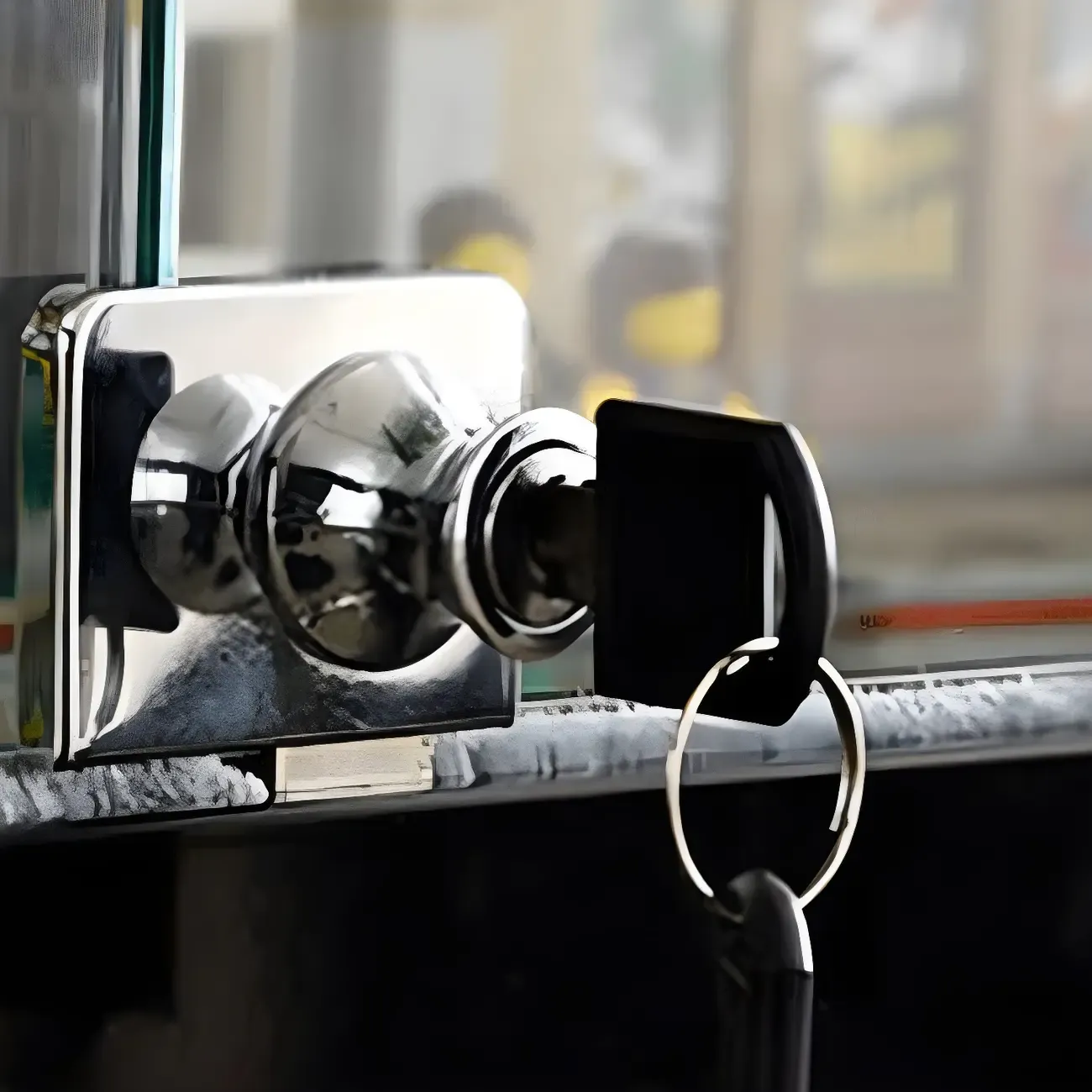 Modern Glass Black Curio Cabinet with Glass Doors Image - 4