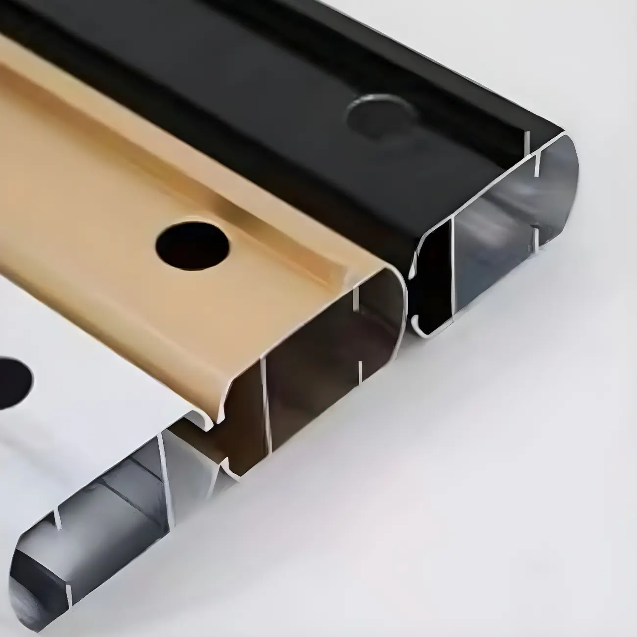 Rectangular Black Glass Metal Curio Display Cabinet Image - 4 | homeyfad