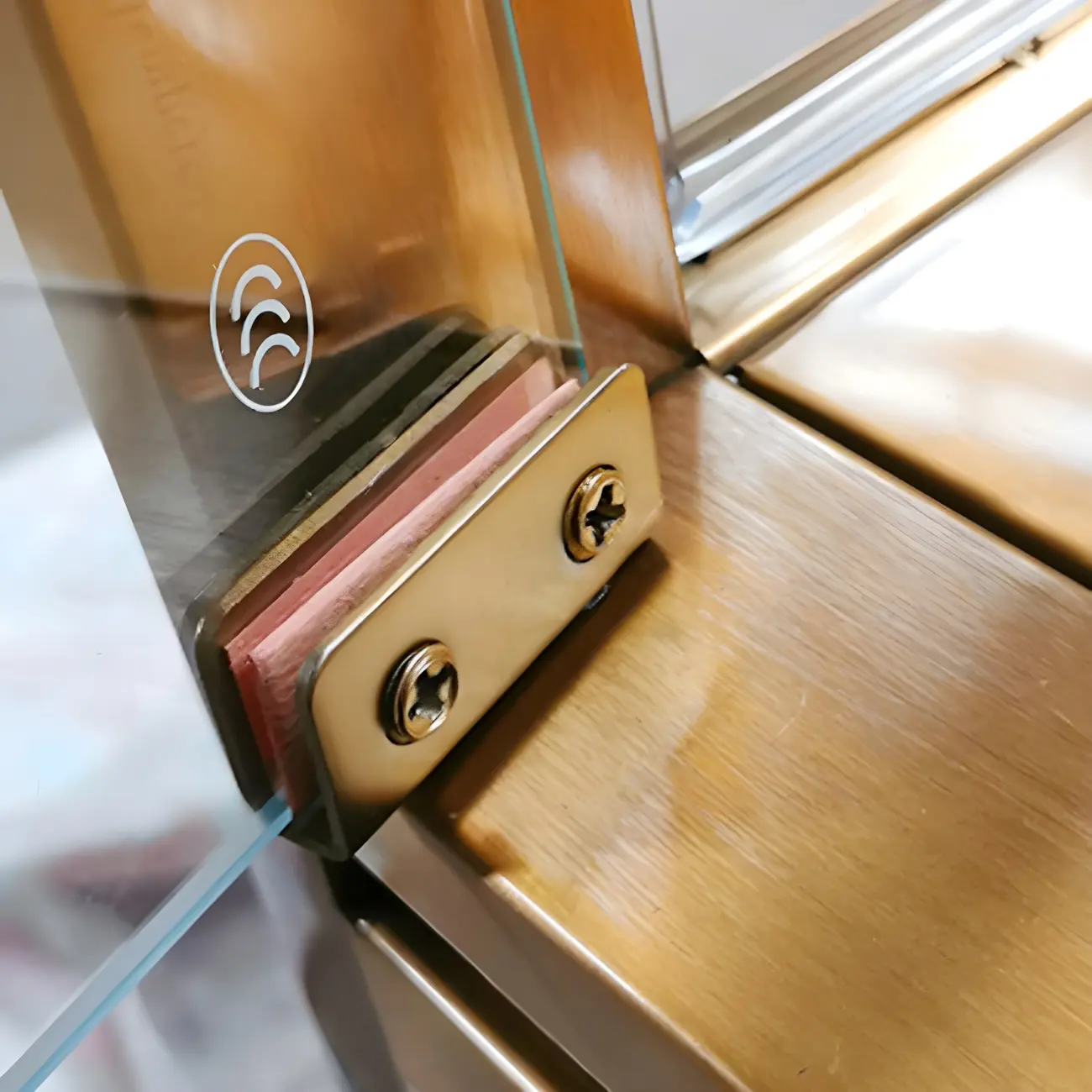 Glam Clear Glass Shelf Black Metal Frame Curio Cabinet Image - 14 | homeyfad