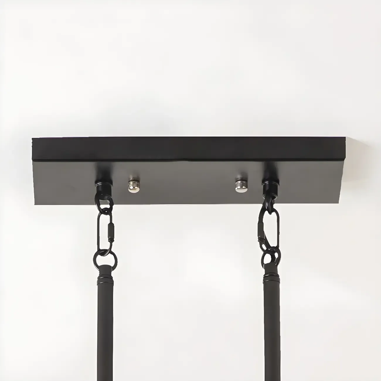 Industrial Black Metal 5-Light Island Pendant Light Image - 11