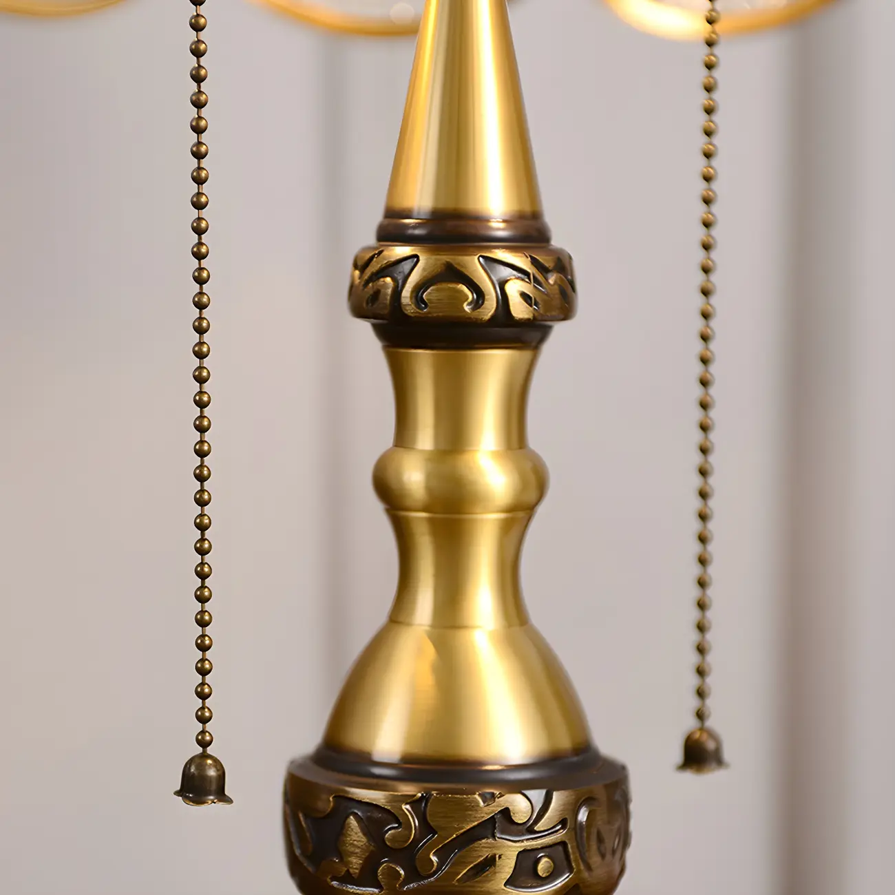 Nordic Dome Frosted Glass Table Lamp with Brass Base Image - 9 | homeyfad