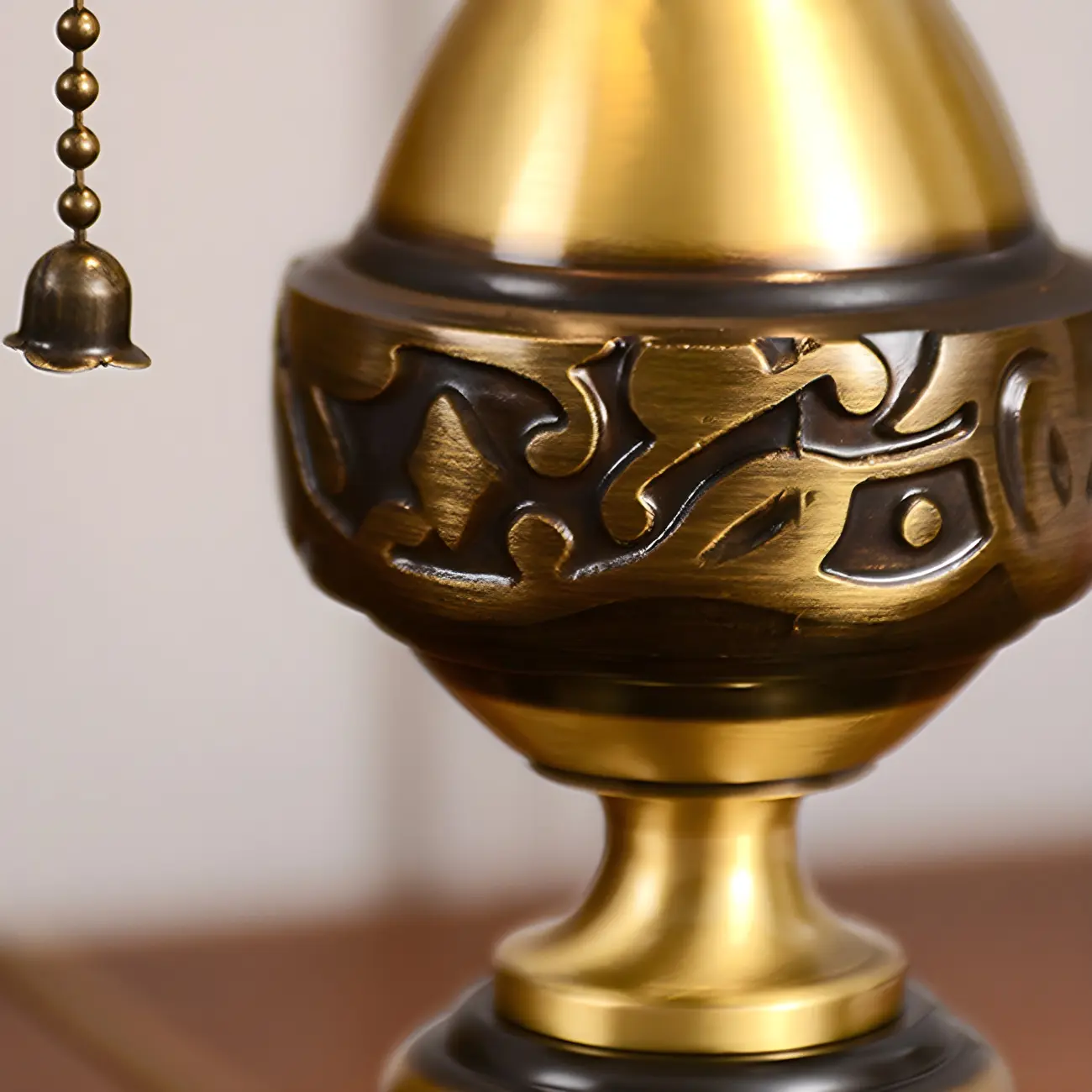 Nordic Dome Frosted Glass Table Lamp with Brass Base Image - 10 | homeyfad