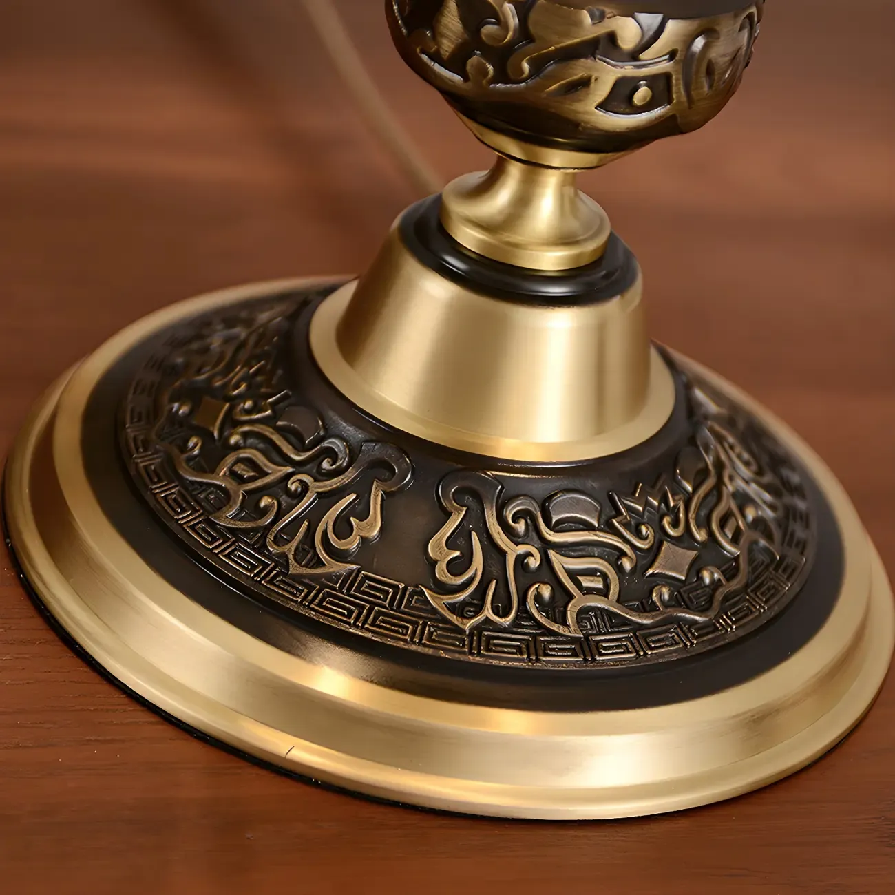 Nordic Dome Frosted Glass Table Lamp with Brass Base Image - 11