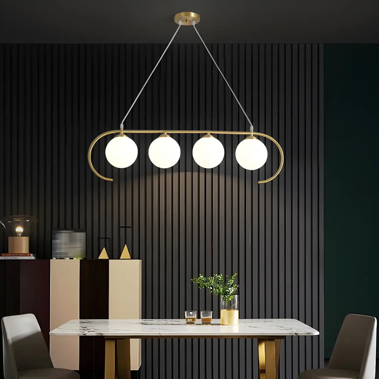 Modern Globe Glass Pendant Light for Residential Use Image - 2