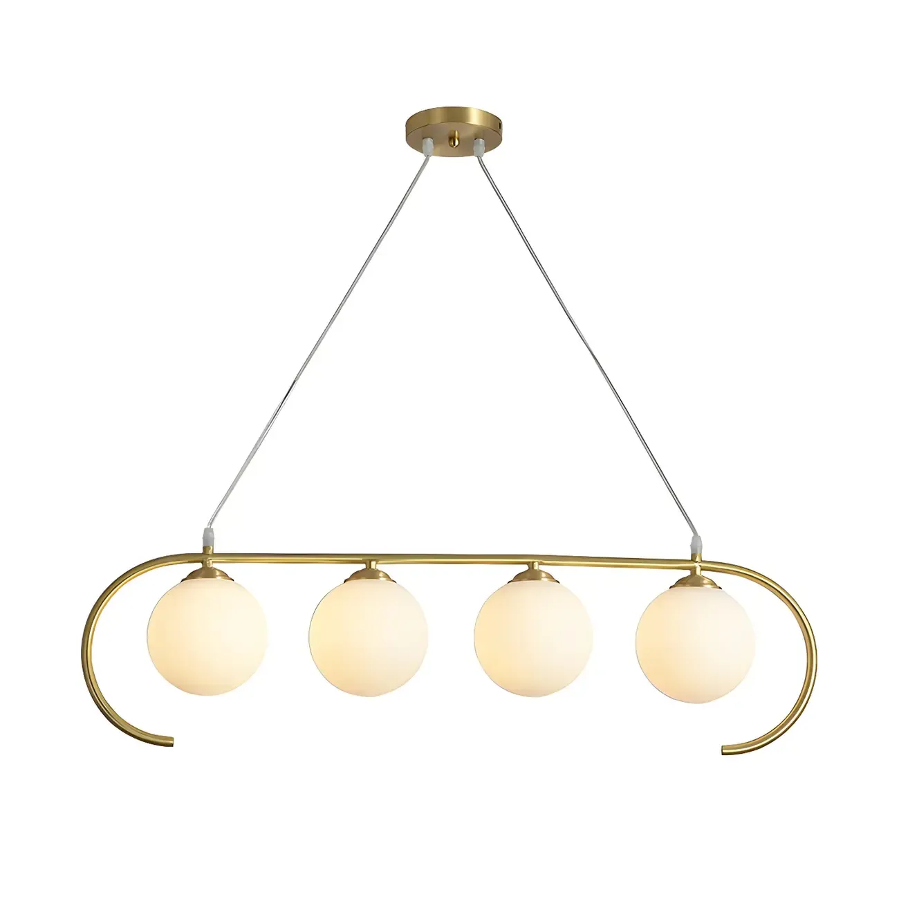 Modern Globe Glass Pendant Light for Residential Use Image - 6