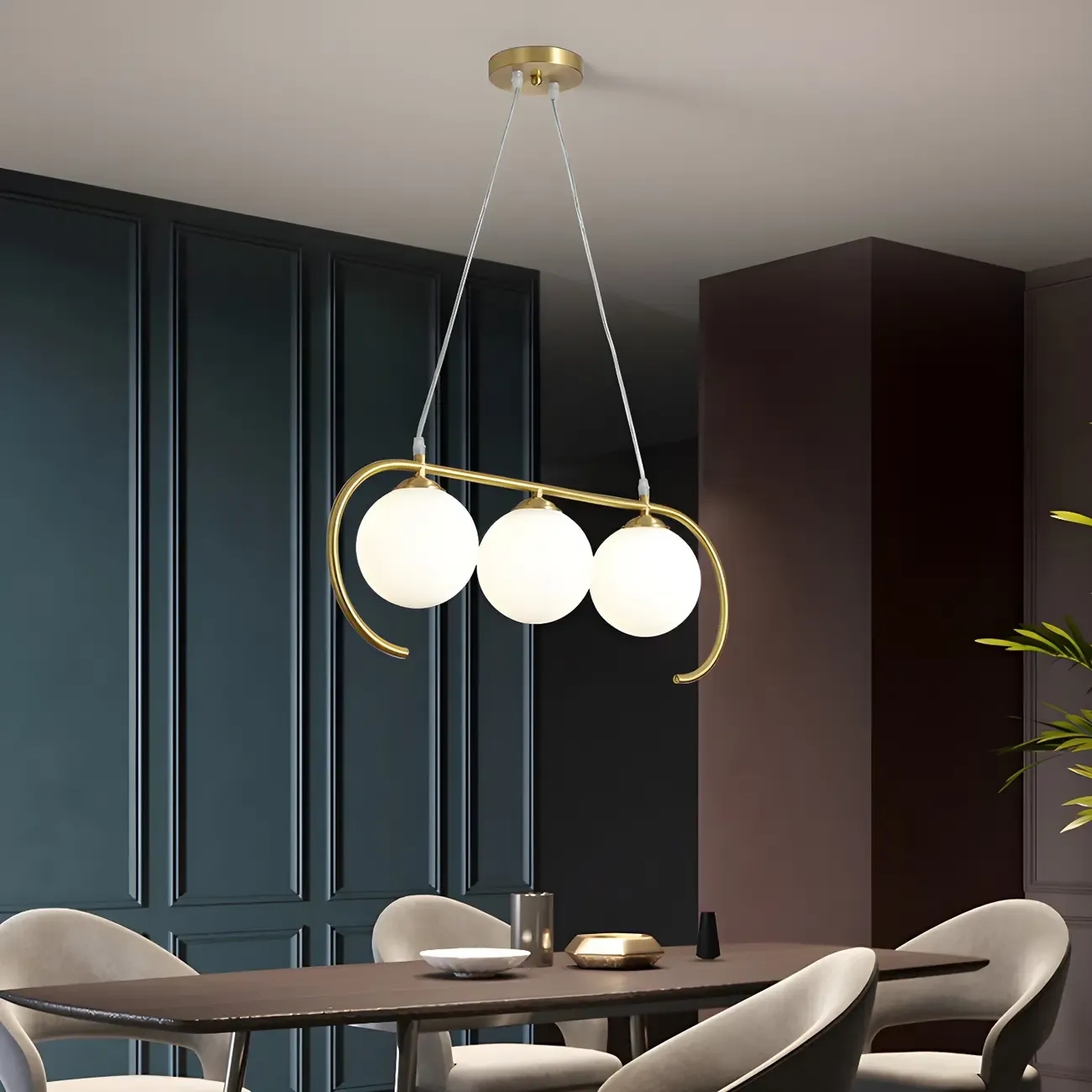 Modern Globe Glass Pendant Light for Residential Use Image - 13