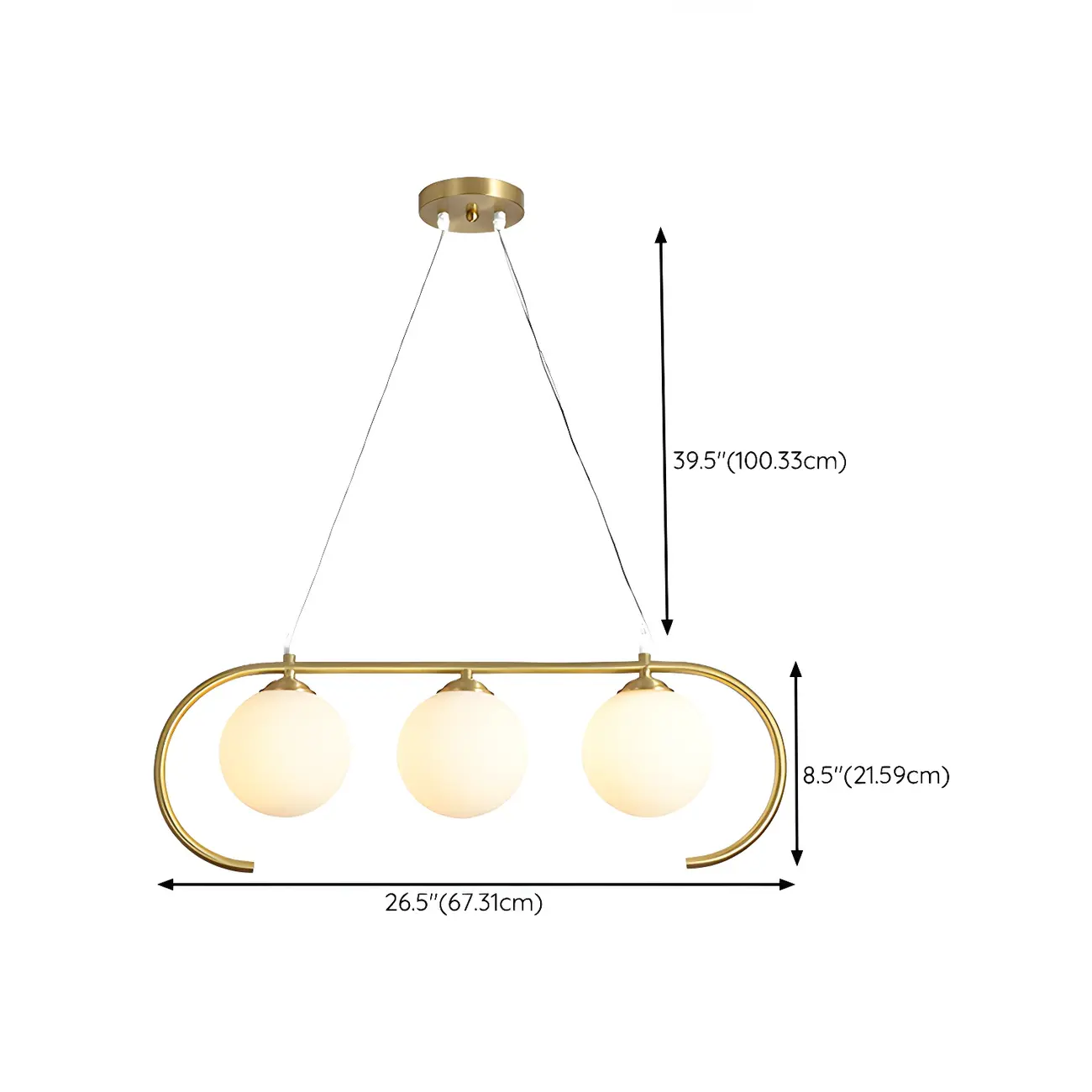 Modern Globe Glass Pendant Light for Residential Use #size | homeyfad