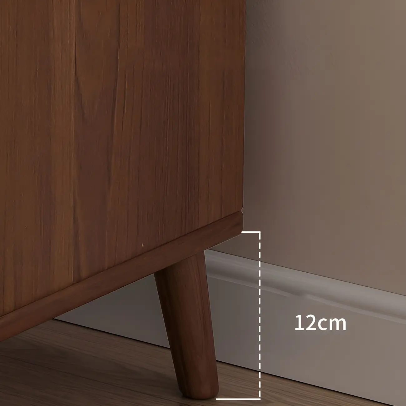 Tip Resistant Wooden Nightstand with Drawers and Legs Image - 21 | homeyfad