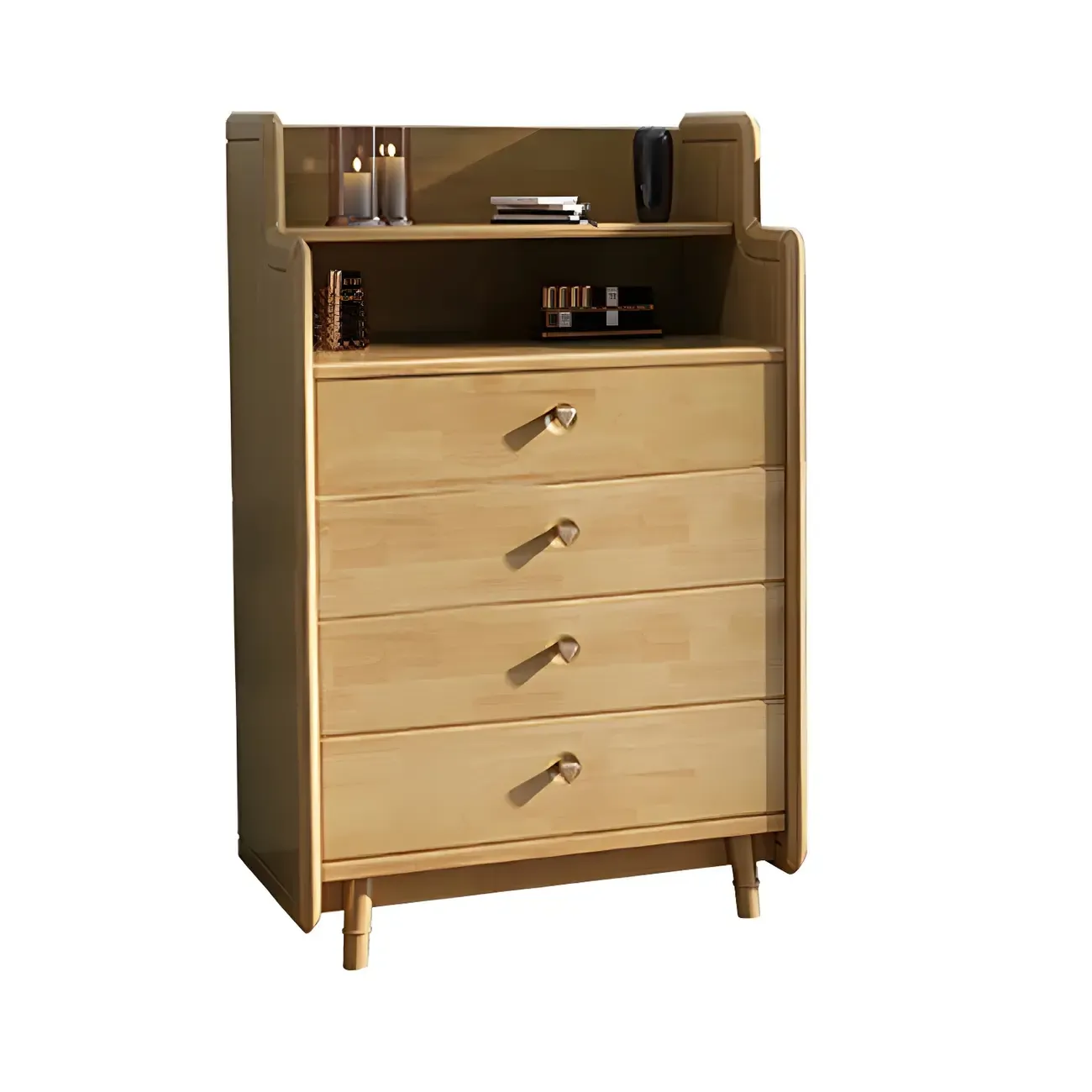 Durable Natural Wooden Dressers with Storage Chests Image - 4