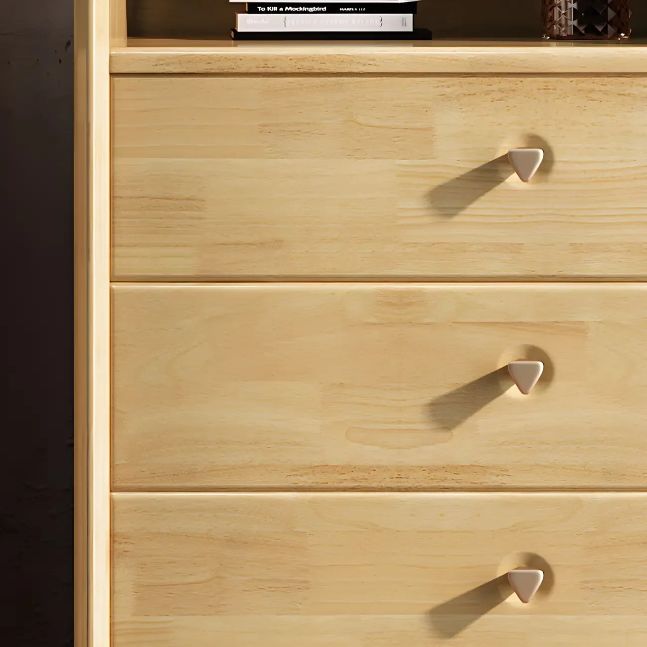 Durable Natural Wooden Dressers with Storage Chests Image - 10