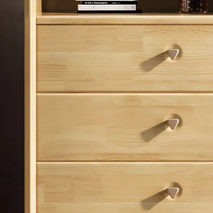 Durable Natural Wooden Dressers with Storage Chests Image - 10