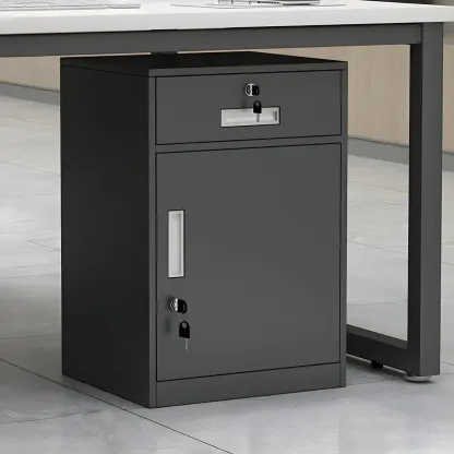 Elegant Lockable Vertical Metal Filing Cabinet for Office Use Image - 2