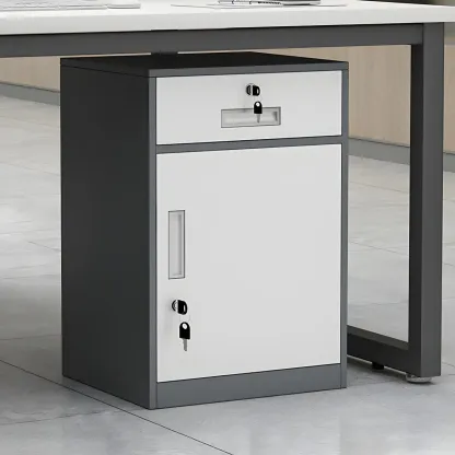 Elegant Lockable Vertical Metal Filing Cabinet for Office Use Image - 5