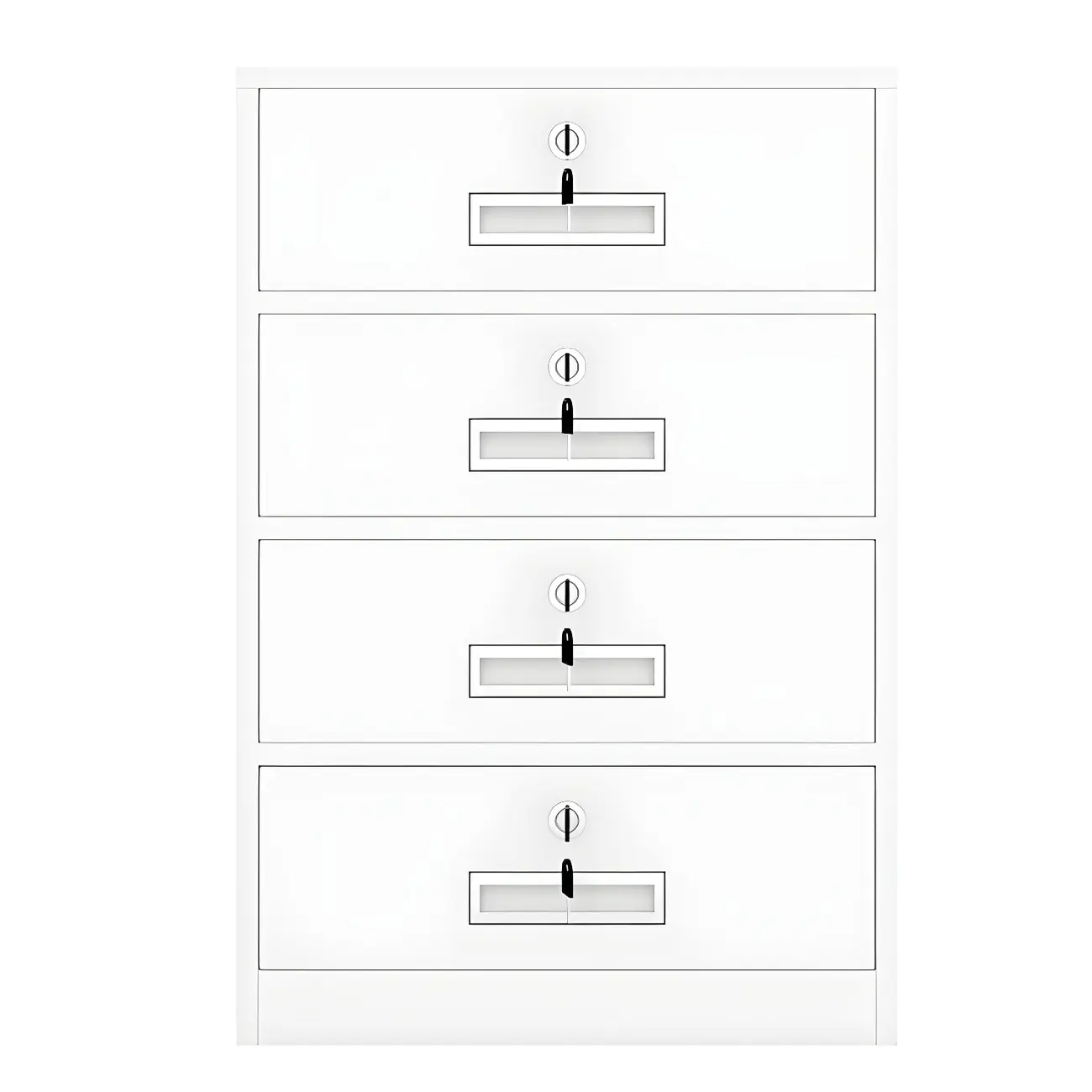 Elegant Lockable Vertical Metal Filing Cabinet for Office Use Image - 9 | homeyfad