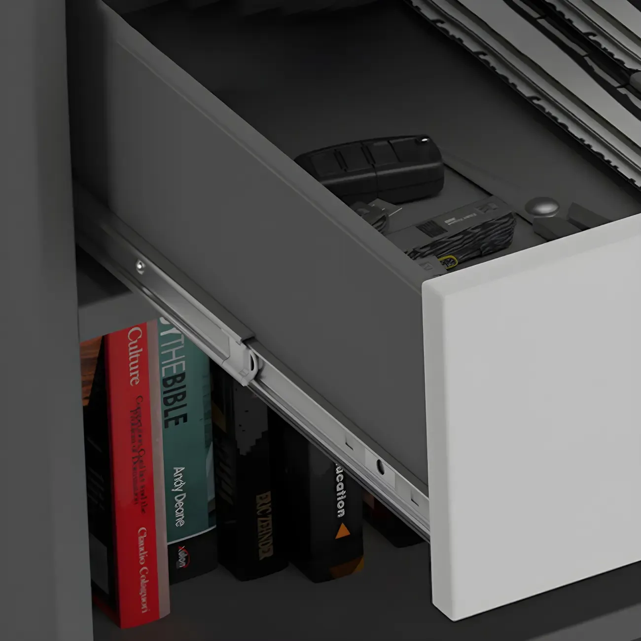 Elegant Lockable Vertical Metal Filing Cabinet for Office Use Image - 12