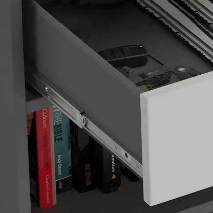 Elegant Lockable Vertical Metal Filing Cabinet for Office Use Image - 12