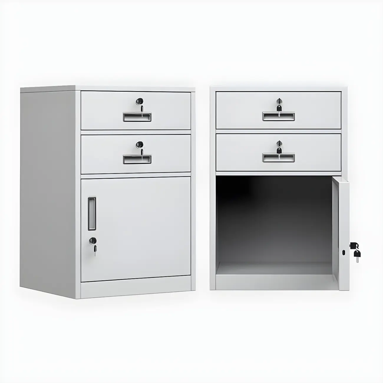 Elegant Lockable Vertical Metal Filing Cabinet for Office Use Image - 20 | homeyfad