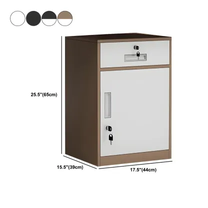 Elegant Lockable Vertical Metal Filing Cabinet for Office Use #size