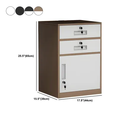 Elegant Lockable Vertical Metal Filing Cabinet for Office Use Image - 22
