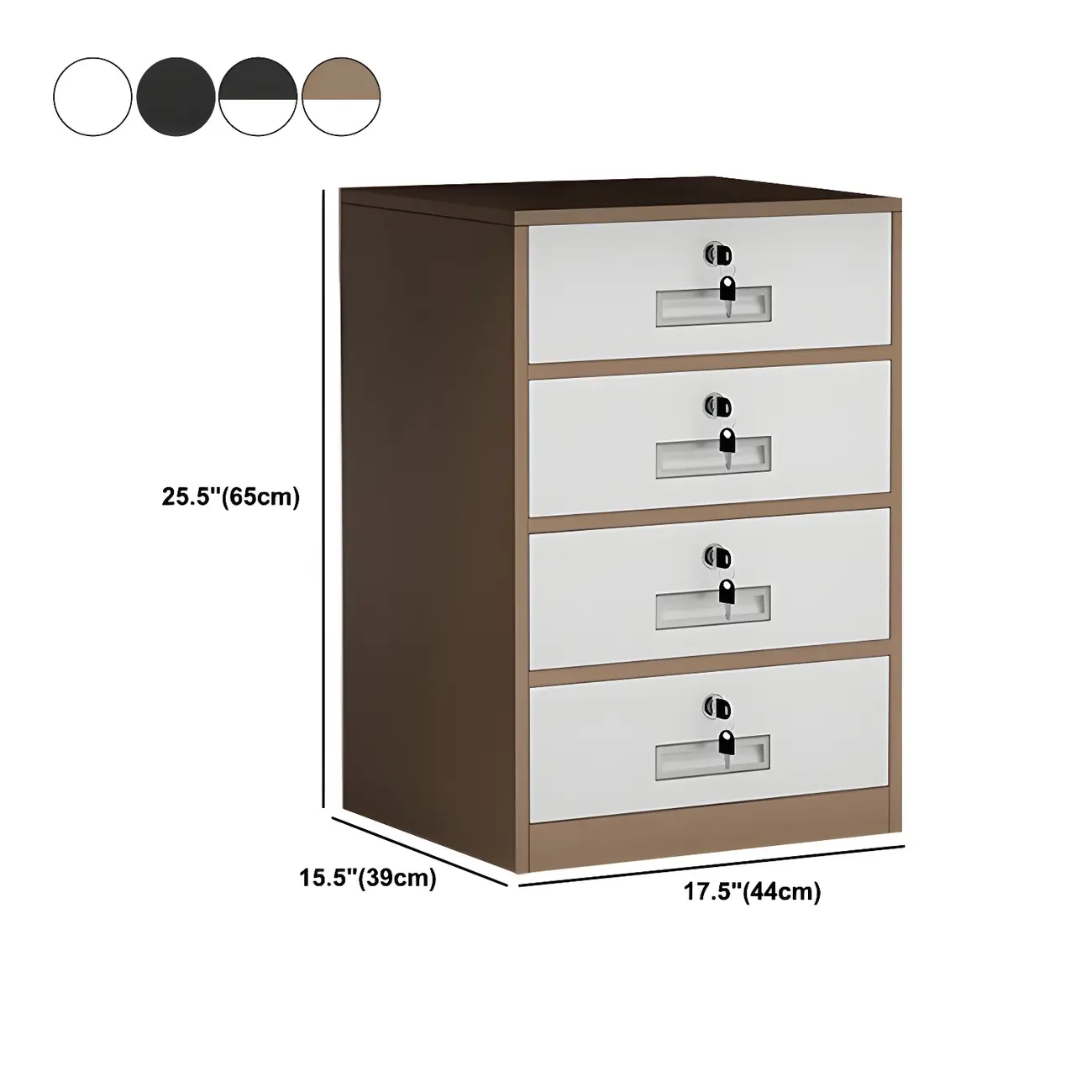 Elegant Lockable Vertical Metal Filing Cabinet for Office Use Image - 23 | homeyfad