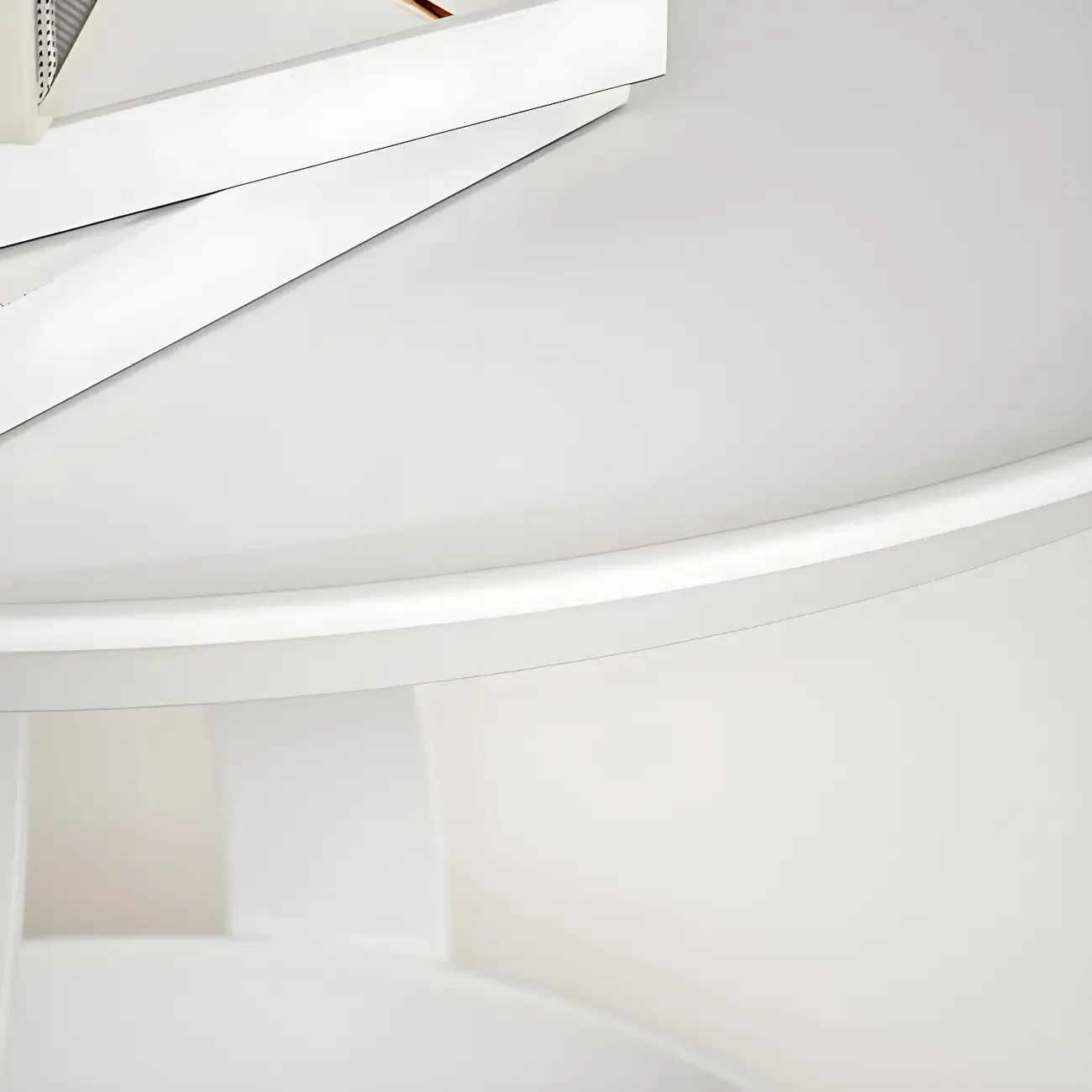 Minimalist Round Tray-Top Metallic Small Nightstand Image - 12