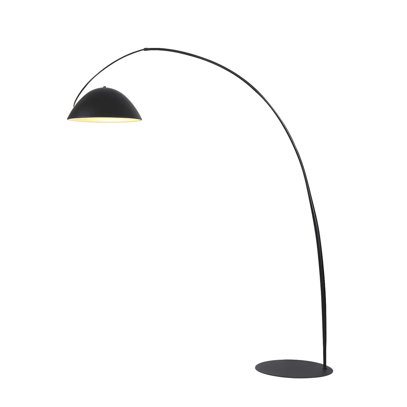 Black Metal Fishing Line Cone Floor Lamp Image - 5