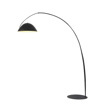 Black Metal Fishing Line Cone Floor Lamp Image - 5