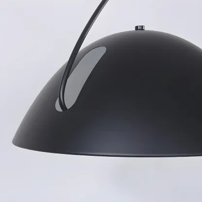 Black Metal Fishing Line Cone Floor Lamp Image - 10