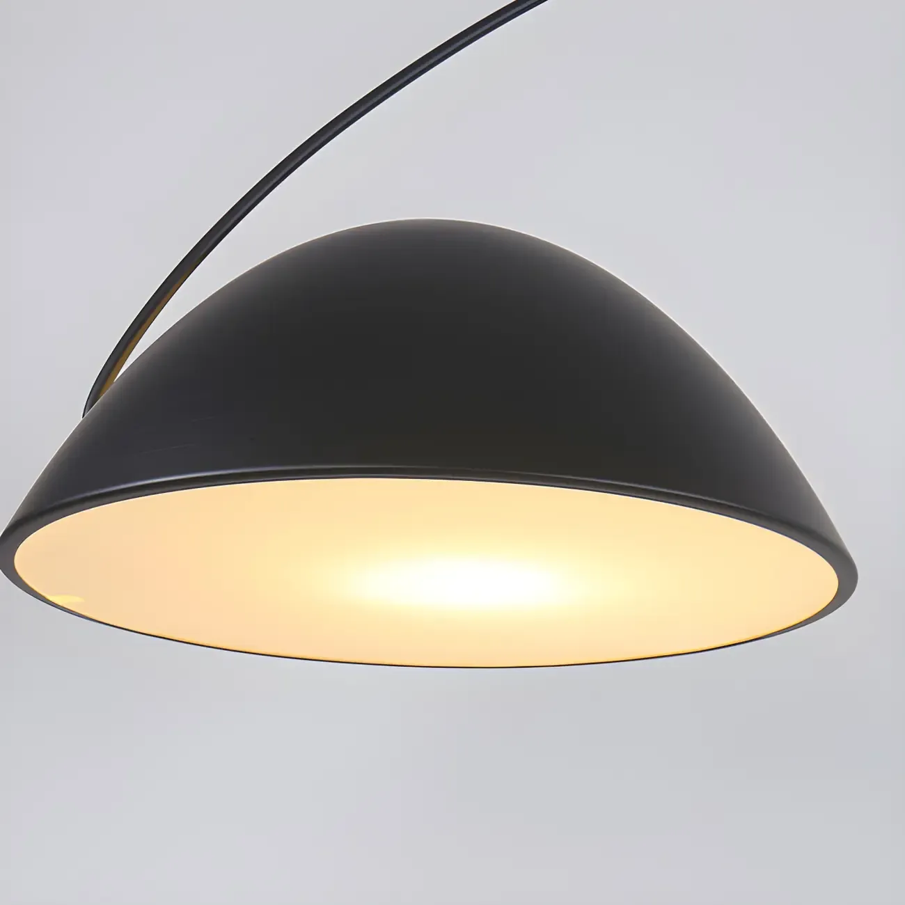 Black Metal Fishing Line Cone Floor Lamp Image - 11