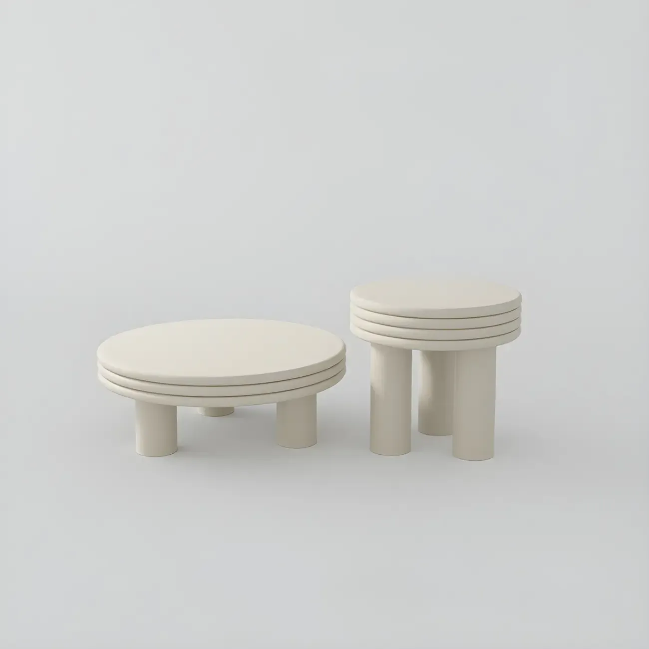 White Black Modern Elegant Round Wood Coffee Table | HomeyFad