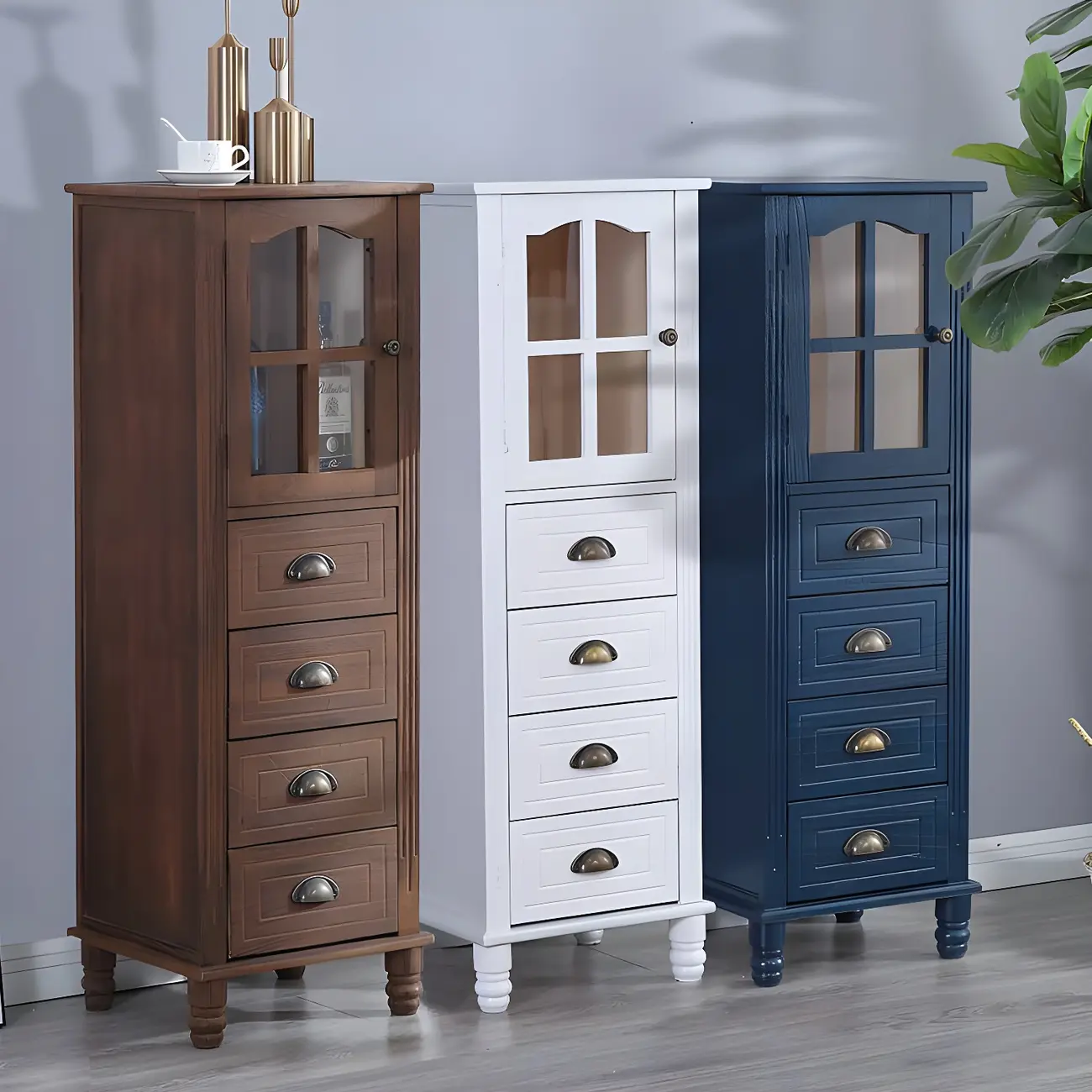 Vintage Solid Wood Chest Dresser in Multiple Colors for Home Image - 1 | homeyfad